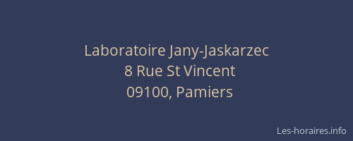 Laboratoire Jany-Jaskarzec