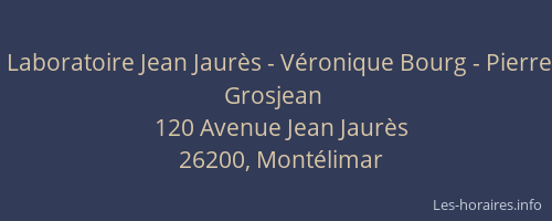 Laboratoire Jean Jaurès - Véronique Bourg - Pierre Grosjean
