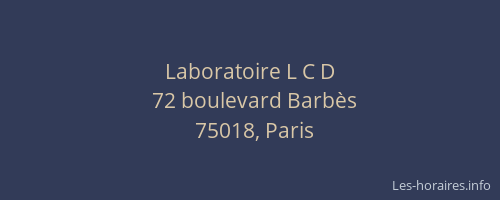 Laboratoire L C D