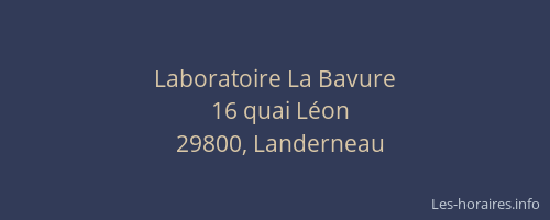 Laboratoire La Bavure
