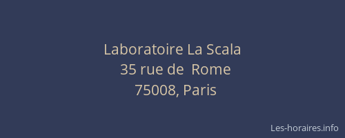 Laboratoire La Scala