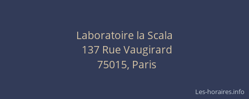 Laboratoire la Scala