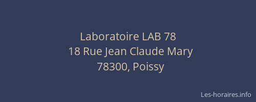 Laboratoire LAB 78