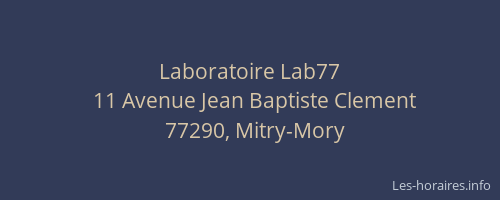 Laboratoire Lab77