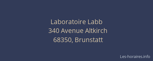 Laboratoire Labb