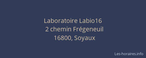 Laboratoire Labio16