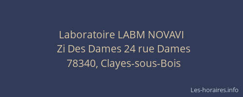 Laboratoire LABM NOVAVI