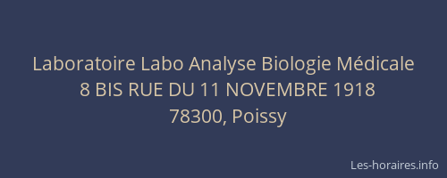 Laboratoire Labo Analyse Biologie M&eacute;dicale