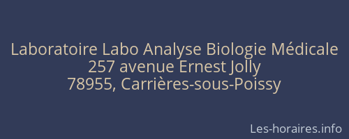 Laboratoire Labo Analyse Biologie Médicale