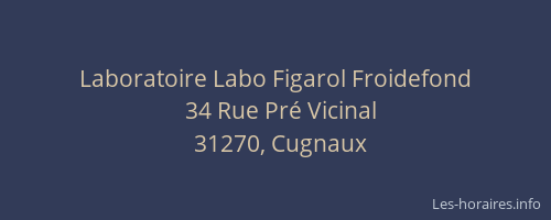 Laboratoire Labo Figarol Froidefond