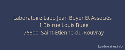 Laboratoire Labo Jean Boyer Et Associés