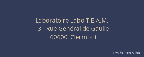 Laboratoire Labo T.E.A.M.