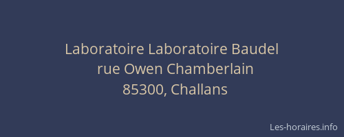 Laboratoire Laboratoire Baudel