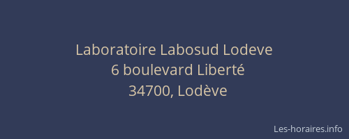 Laboratoire Labosud Lodeve