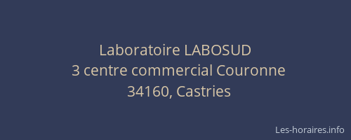 Laboratoire LABOSUD