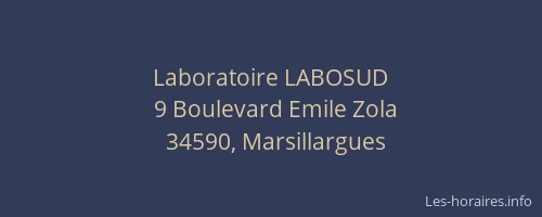 Laboratoire LABOSUD