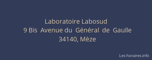 Laboratoire Labosud
