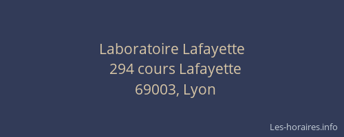 Laboratoire Lafayette