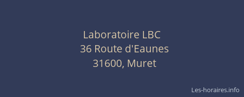 Laboratoire LBC