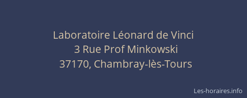 Laboratoire Léonard de Vinci