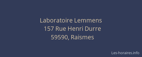 Laboratoire Lemmens