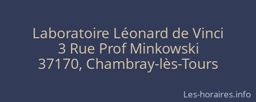 Laboratoire Léonard de Vinci