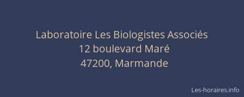 Laboratoire Les Biologistes Associ&eacute;s