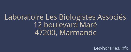Laboratoire Les Biologistes Associés