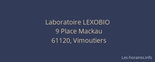 Laboratoire LEXOBIO