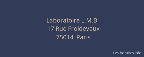 Laboratoire L.M.B