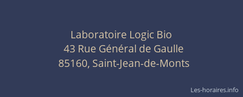 Laboratoire Logic Bio