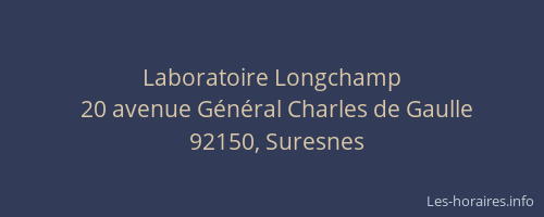 Laboratoire Longchamp