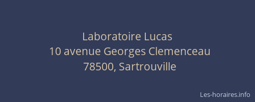 Laboratoire Lucas