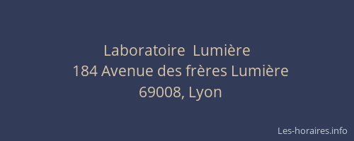 Laboratoire  Lumière