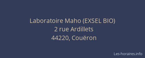 Laboratoire Maho (EXSEL BIO)