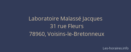 Laboratoire Malass&eacute; Jacques