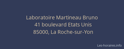 Laboratoire Martineau Bruno