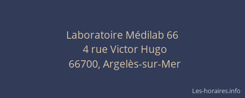Laboratoire M&eacute;dilab 66