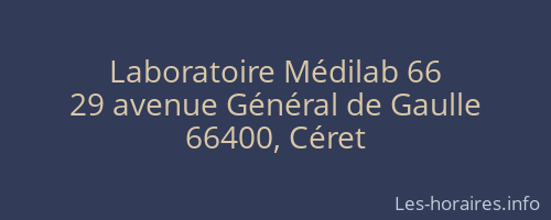 Laboratoire M&eacute;dilab 66
