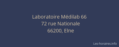 Laboratoire Médilab 66