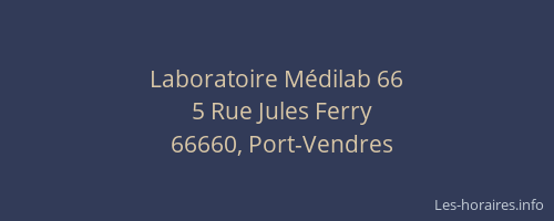 Laboratoire Médilab 66