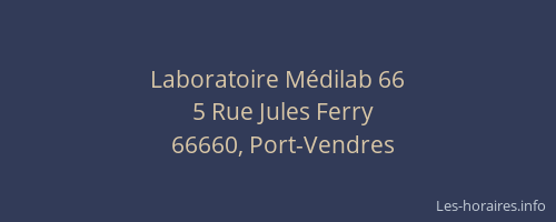 Laboratoire M&eacute;dilab 66