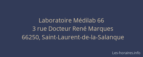 Laboratoire M&eacute;dilab 66