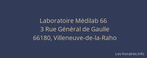 Laboratoire M&eacute;dilab 66