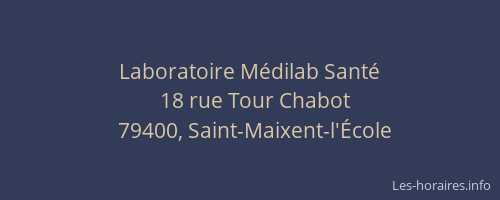 Laboratoire M&eacute;dilab Sant&eacute;