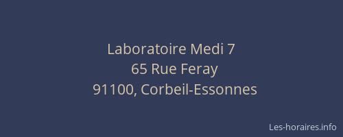 Laboratoire Medi 7