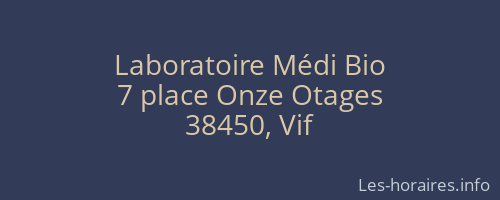 Laboratoire Médi Bio