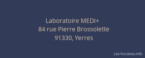 Laboratoire MEDI+