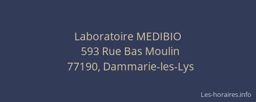 Laboratoire MEDIBIO