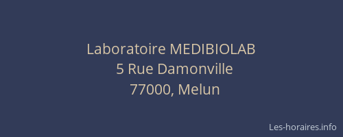 Laboratoire MEDIBIOLAB